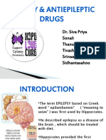 Epilepsy & Antiepileptic Drugs: Dr. Siva Priya Sonali Thanushanthan Tivashkar Srinaath Sidhantasahoo