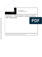 Fasteners - Electroplated Coating Systems (ISO 4042:2018)