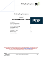 Building Body Acceptance - 07 - Self-Management Planning