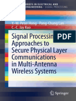 Signal Processing Approaches To Secure Physical Layer Communications in Multi-Antenna Wireless Systems