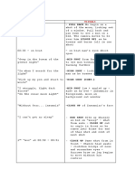 Insomnia Music Video Script