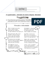 2º Quadrimestre - Atividade Sobre Felicidade