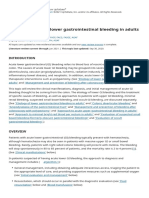 Approach To Acute Lower Gastrointestinal Bleeding in Adults UpToDate