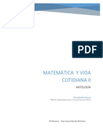 Antología de Matemática y Vida Cotidiana II