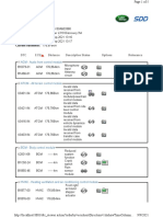 Dtcs by Ecu: DTC ECU Distance Description Status Options Relevance