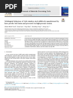 Mohdyusuf2021 Tribological Behaviour of 316L Stainless Steel Additively Manufactured by