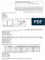 Avaliacao Progressao Parcial em Quimica 1 Ano