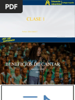 Clase 1 Taller de Coro Secundaria (Beneficios de Cantar)