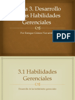 Tema 3. Desarrollo de Las Habilidades Gerenciales