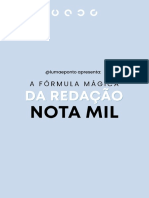 A Formula Magica Da Redacao Nota Mil