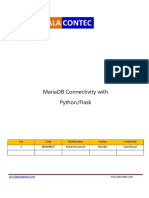 Mariadb Connectivity With Python/Flask