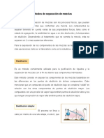 Métodos de Separación de Mezclas