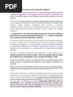 Ragin, C. Lo Distintivo en La Comparación en Ciencias Sociales