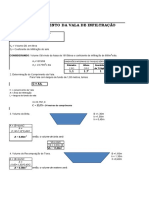 05 - Calculo Vala de Infiltração