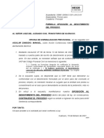 Formula Oposicion de Desistimiento de Proceso Hyo Aguilar