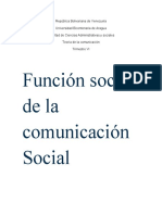 Función Social de La Comunicación Social