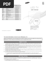 Led TV: User Manual