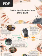 Inventions Innovation 1890-1920