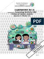 TVL 12 Carpentry NC II w4 6 Types of Wood Joints