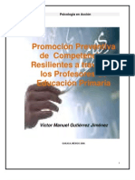 Promociòn de Resiliencia en Profesores de Educ. Primaria - Victor Gutierrez