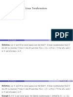 Linear Transformations: Dr. A V Prajeesh