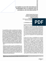 FERRERO DIEZ CANSECO, A., Las Formas Especiales de Sociedad Anónima en La Nueva LGS