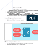 Atomic Structure Proton Number and Nucleon Number: Standard Representation of An Atom