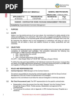 E 09 GP 008 Vendor Contractor Work Package Management Process-2019