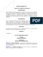 Decreto Numero 2-89 Ley Del Organismo Judicial