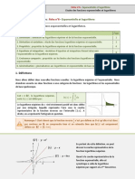 FICHE 6 - Exponentielle Et Logarithme