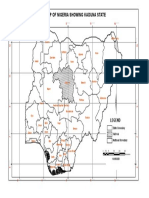 Map of Nigeria Showing Kaduna State-1-4