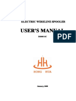 Electrical Wireline Spooler User Manual