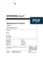 Siremobil Iso-C: System Wartungsprotokoll