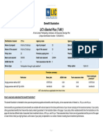 LIC's Bachat Plus (T-861) : Benefit Illustration