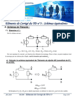 Eléments de Corrigé Du TD N°3: Schémas Équivalents: M 1206: Électronique, Physique Pour Les Télécommunications