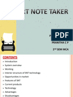 Smart Note Taker PPT 578efd034544d