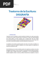 Trastorno de La Escritura - DISGRAFÍA