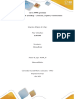 Tarea 3 - Modelos de Aprendizaje Conductual, Cognitivo y Construccionista