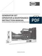 Generator Set Operator & Maintenance Instruction Manual