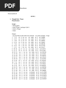 Kuis 2 1. Panggil Data Wages Penyelesaian: Script