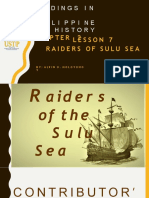 Lesson7 Raidersofsulusea: Readings in Philippine History