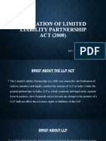 Formation of Limited Liability Partnership Act 2008