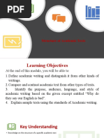 Structure of Academic Texts