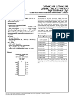 CD54HC243, CD74HC243, CD54HCT243, CD74HCT243: High-Speed CMOS Logic Quad-Bus Transceiver With Three-State Outputs