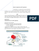 Define and Differentiate Between AC Generators and DC Generators