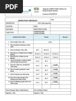 Cable Inspection Check List