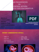 Case Presentation ON Bronchial Asthma With Acute Copd Exacerbation