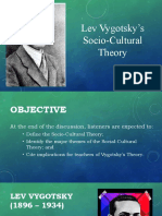 Lev Vygotsky's Socio-Cultural Theory