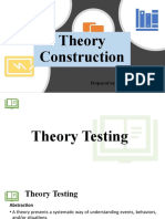 Theory Construction: Prepared by John Patrick de Jesus