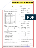 Inverse Trigonometric Functions: Memory Tips